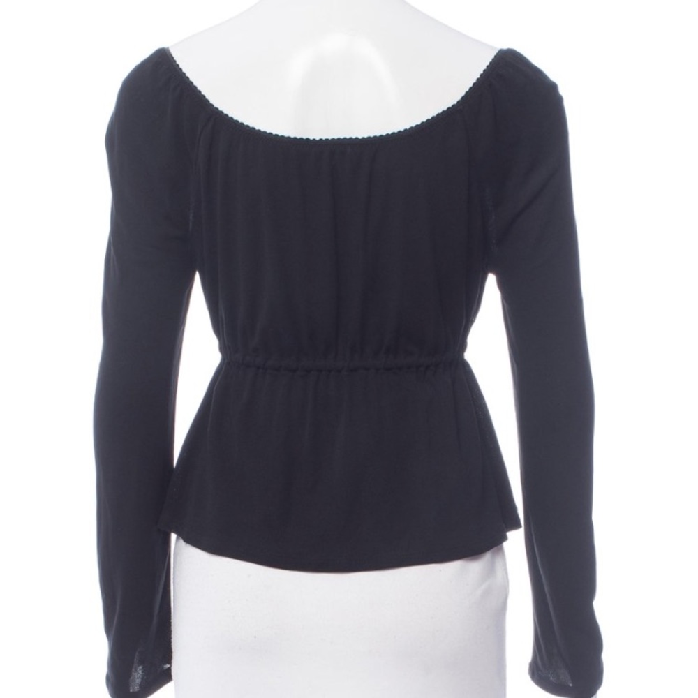 Dolce and Gabbana long sleeve V-neck top. - Picture 3 of 5